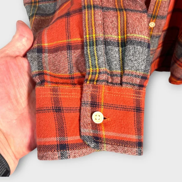 LUCKY BRAND Button Up Shirt Mens 2XL Classic Fit Light Flannel Casual EUC - Picture 6 of 7